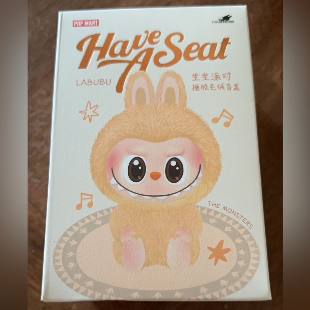 AUTHENTIC UNOPENED HAVE A SEAT LABUBU FROM POP MART!